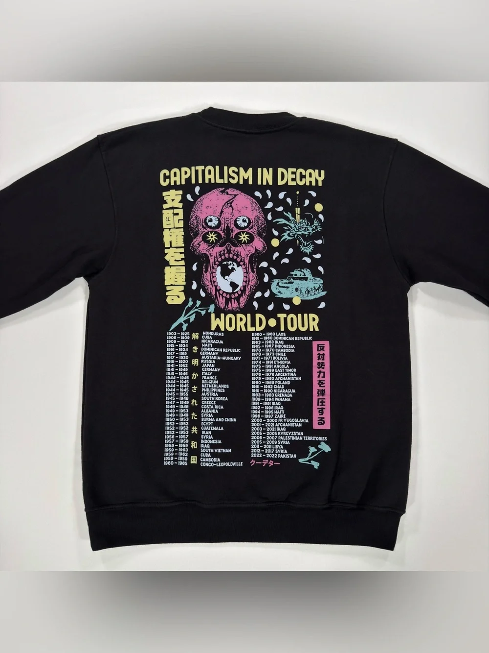 Capitalism In Decay World Tour BlackSweatshirt XL Hasan Piker